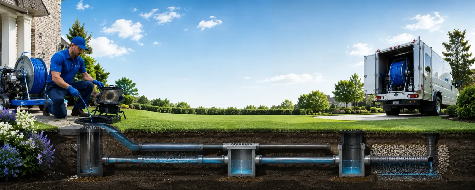 Outdoor drain cleaning information for Depauville, NY